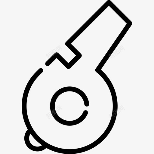 口哨健身房直线型图标svg_新图网 https://ixintu.com 健身房 口哨 直线型