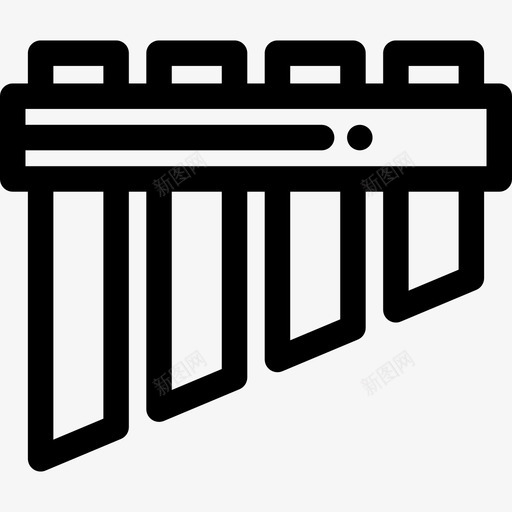传统音乐图案6线性图标svg_新图网 https://ixintu.com 传统音乐图案6 线性