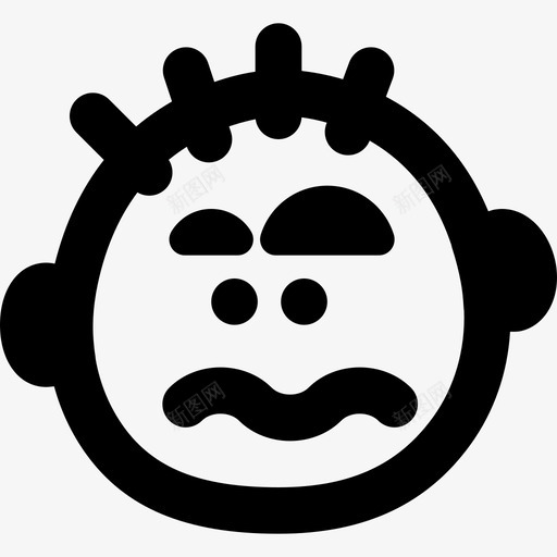 恐惧表情集4提纲图标svg_新图网 https://ixintu.com 恐惧 提纲 表情集4