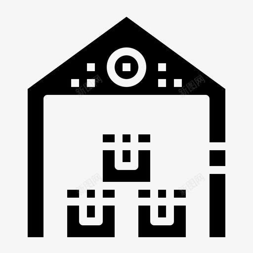 箱式仓储式网上购物立体式图标svg_新图网 https://ixintu.com 仓储式 箱式 网上购物立体式
