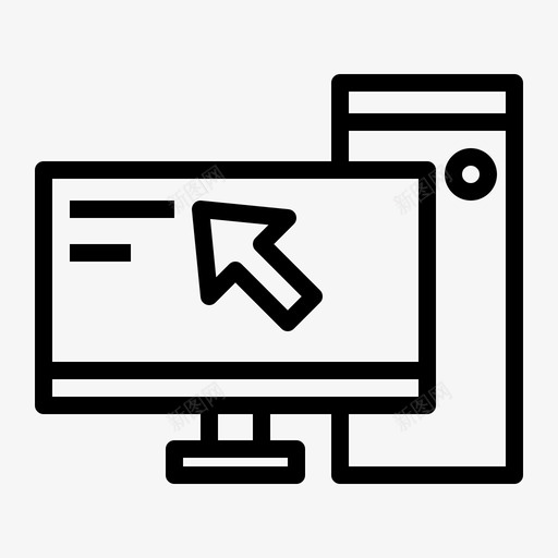 计算机cpu桌面图标svg_新图网 https://ixintu.com cpu pc 显示器 桌面 计算机 计算机组件
