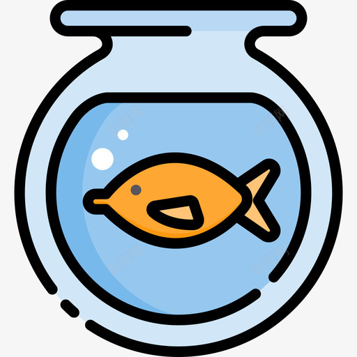 水族馆宠物店11线性颜色图标svg_新图网 https://ixintu.com 宠物店11 水族馆 线性颜色