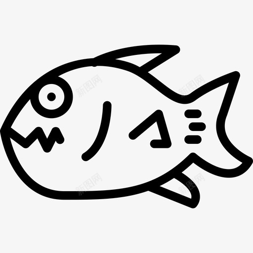 鱼自然3直系图标svg_新图网 https://ixintu.com 直系 自然3 鱼