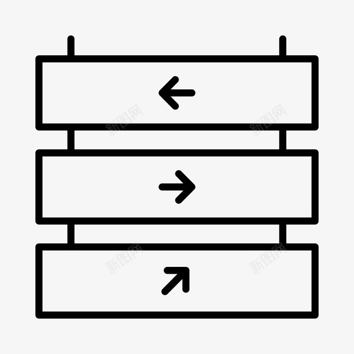 导航标志定向指路图标svg_新图网 https://ixintu.com 定向 导航标志 指路