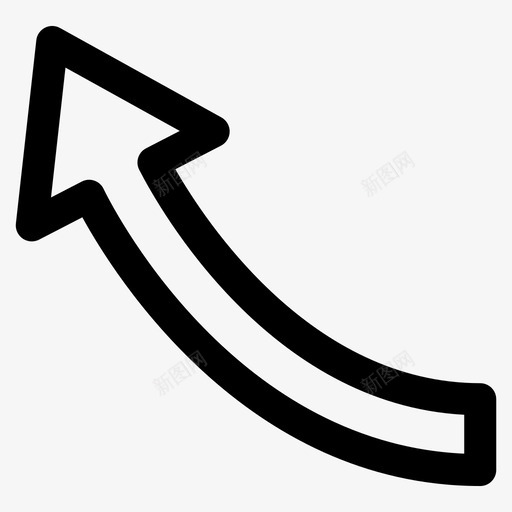 箭头点指向图标svg_新图网 https://ixintu.com 向上 基本箭头 指向 点 箭头