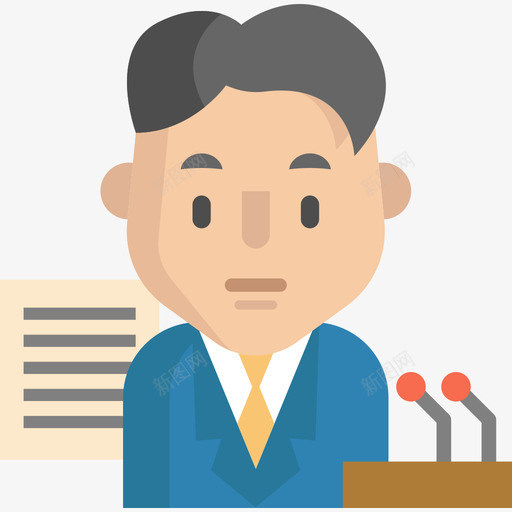 政治家职业和工作2平淡图标svg_新图网 https://ixintu.com 平淡 政治家 职业和工作2