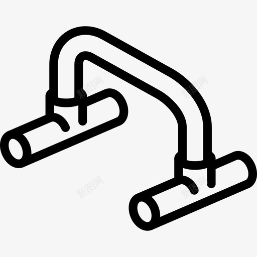 俯卧撑附件交叉训练图标svg_新图网 https://ixintu.com 交叉训练 交叉配合 俯卧撑 运动 运动配件 附件