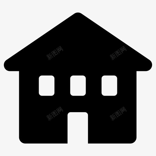 住宅大厦房屋图标svg_新图网 https://ixintu.com 住宅 公寓 别墅 城市办公楼 大厦 房屋 摩天大楼 物业