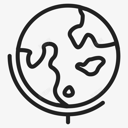 地球仪地图世界地图图标svg_新图网 https://ixintu.com 世界地图 地图 地球仪