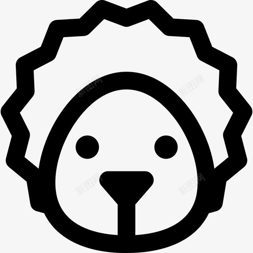 刺猬动物23直系图标svg_新图网 https://ixintu.com 刺猬 动物23 直系