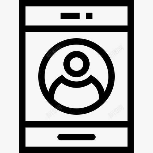 智能手机网页开发6线性图标svg_新图网 https://ixintu.com 智能手机 线性 网页设计开发6