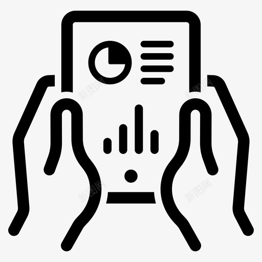 商业报告分析数据图标svg_新图网 https://ixintu.com 分析 商业报告 平板电脑 控股 搜索引擎优化 数据