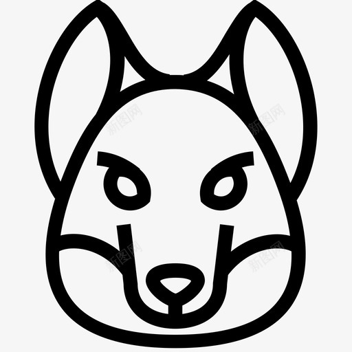 狗脸狗头狗图标svg_新图网 https://ixintu.com 哈士奇头像 小狗 狗图标 狗头 狗脸 狗脸图标