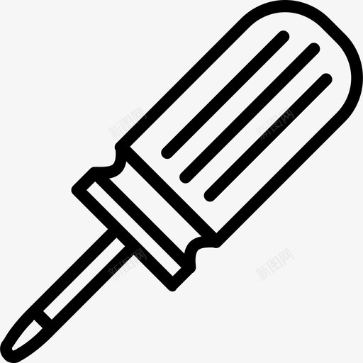 线状结构螺丝刀图标svg_新图网 https://ixintu.com 线状结构螺丝刀