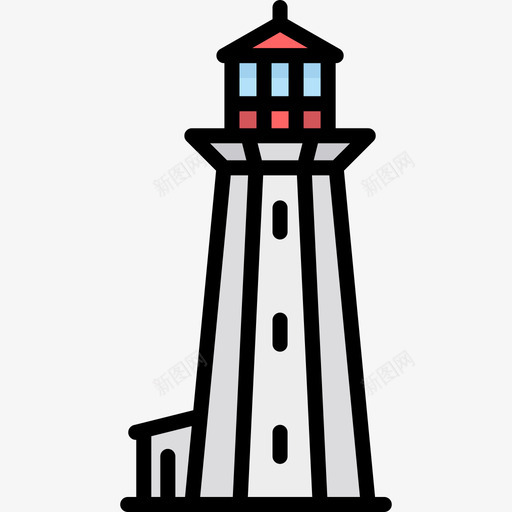 加拿大人灯塔3线性颜色图标svg_新图网 https://ixintu.com 加拿大人 灯塔3 线性颜色