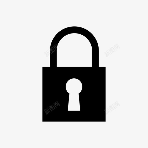 锁安全宝藏图标svg_新图网 https://ixintu.com 安全 宝藏 平面图标每天 钥匙孔 锁