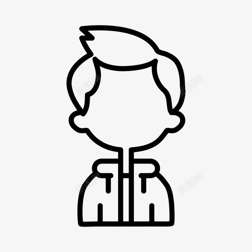 男阿凡达侧写图标svg_新图网 https://ixintu.com 侧写 男 阿凡达