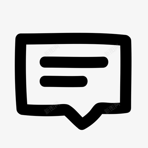 聊天泡泡对话图标svg_新图网 https://ixintu.com 对话 泡泡 演讲气泡 留言 绘制基本轮廓 聊天 谈话