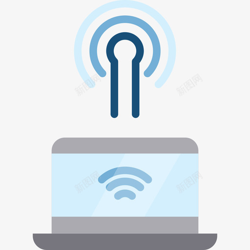 Wifi10号机场平坦图标svg_新图网 https://ixintu.com 10号机场 Wifi 平坦