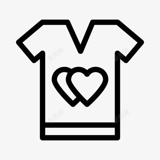 tshirtlove马球衫浪漫图标svg_新图网 https://ixintu.com loveandromance tshirtlove t恤 wdding 浪漫 马球衫