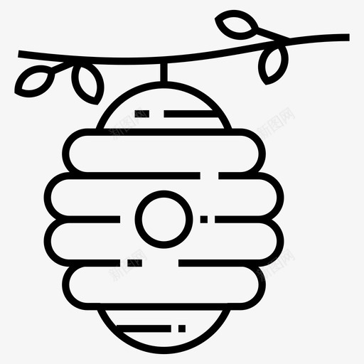 蜂窝养蜂图标svg_新图网 https://ixintu.com 养蜂 蜂窝