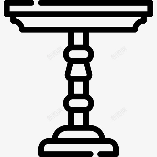 客厅复古家具2线性图标svg_新图网 https://ixintu.com 复古家具2 客厅 线性