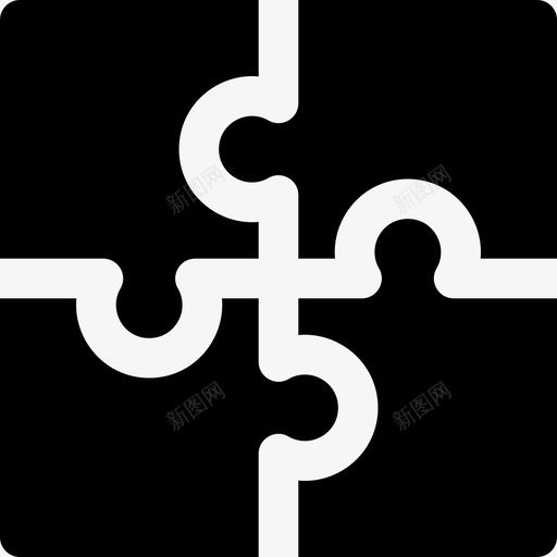 拼图玩具11填充图标svg_新图网 https://ixintu.com 填充 拼图 玩具11