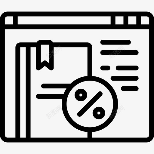 浏览器在线学习线性图标svg_新图网 https://ixintu.com 在线学习 浏览器 线性