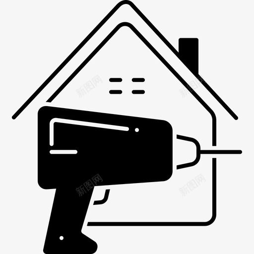 房屋修理改善财产图标svg_新图网 https://ixintu.com 房屋修理 改善 财产
