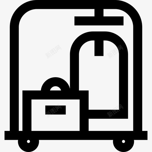 电车酒店17直线图标svg_新图网 https://ixintu.com 电车 直线 酒店17