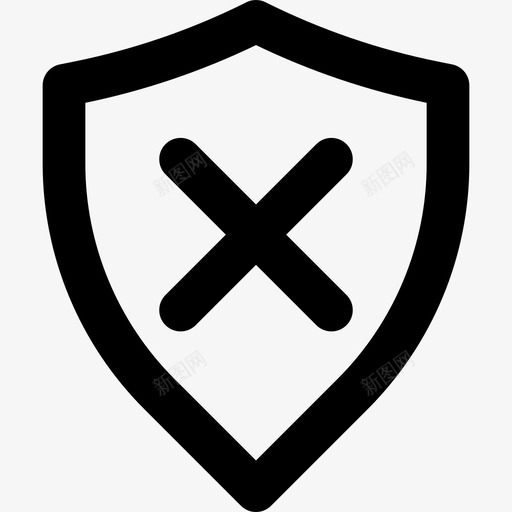 防护罩安全16轮廓图标svg_新图网 https://ixintu.com 安全16 轮廓 防护罩