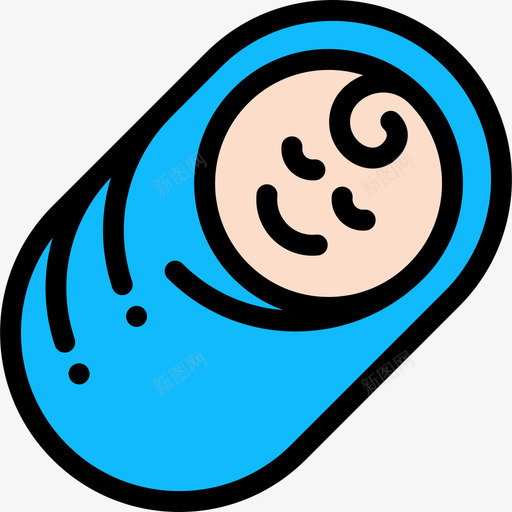 宝贝宝宝23线性颜色图标svg_新图网 https://ixintu.com 宝宝23 宝贝 线性颜色