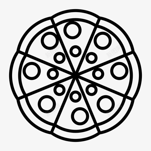 披萨吃食物图标svg_新图网 https://ixintu.com 吃 披萨 披萨切 披萨片 食物