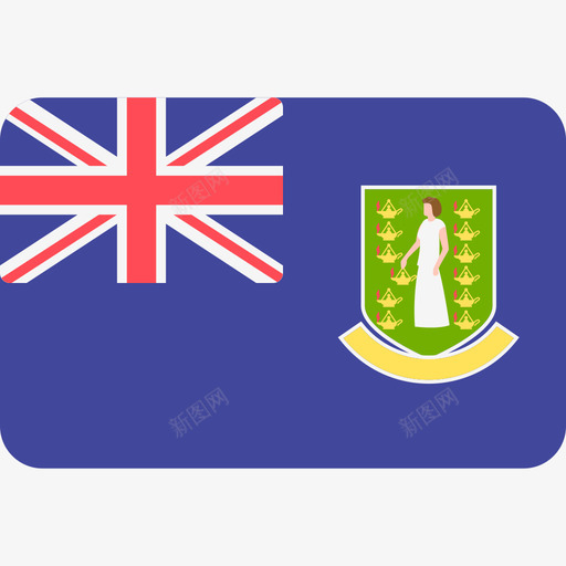英属维尔京群岛国际旗帜6圆形矩形图标svg_新图网 https://ixintu.com 国际旗帜6 圆形矩形 英属维尔京群岛