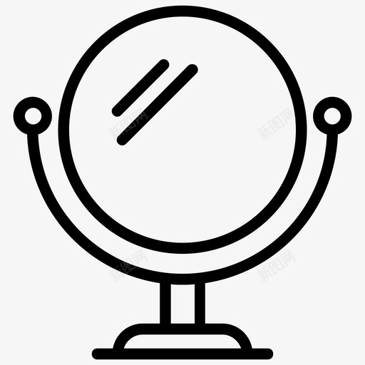 镜子镜子架爱好和兴趣线图标svg_新图网 https://ixintu.com 爱好和兴趣线图标 镜子 镜子架