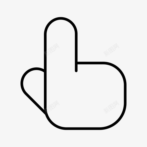 触摸手指食指图标svg_新图网 https://ixintu.com 屏幕 手 手势 手指 触摸 通用图标线 食指