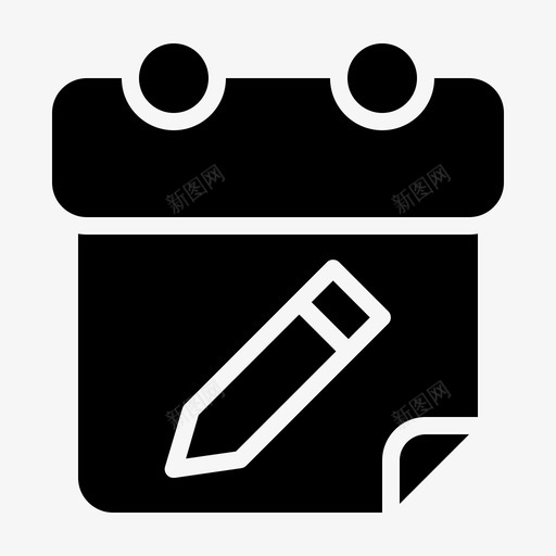 写日程表日历月图标svg_新图网 https://ixintu.com 写日程表 日历 日历字形 月 笔