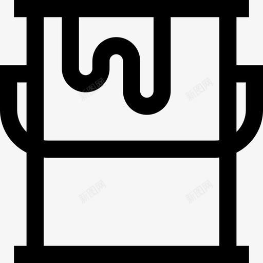 油漆桶油漆工具线性图标svg_新图网 https://ixintu.com 油漆工具 油漆桶 线性