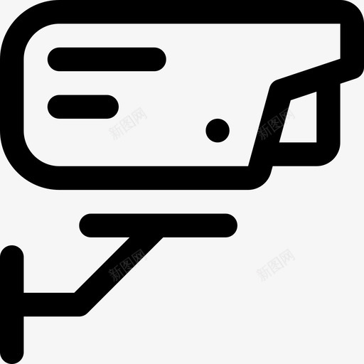 闭路电视加油站3线性图标svg_新图网 https://ixintu.com 加油站3 线性 闭路电视