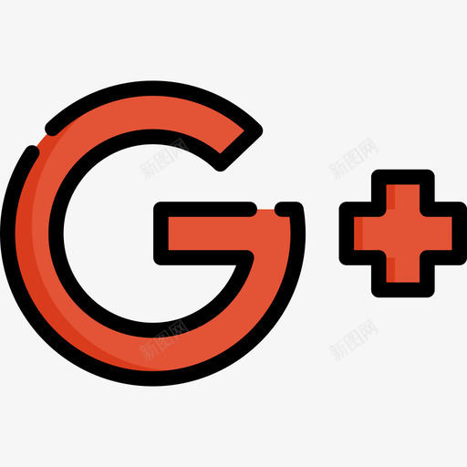 GooglePlus社交媒体25线性颜色图标svg_新图网 https://ixintu.com GooglePlus 社交媒体25 线性颜色