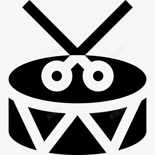 鼓马戏团8填充图标svg_新图网 https://ixintu.com 填充 马戏团8 鼓