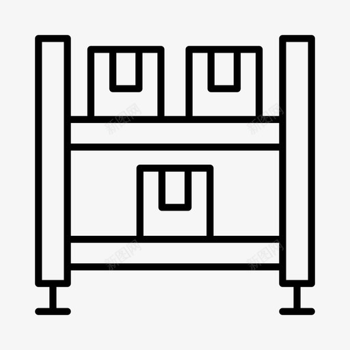 仓库配送工厂图标svg_新图网 https://ixintu.com 仓库 制造 工业 工厂 批发 配送