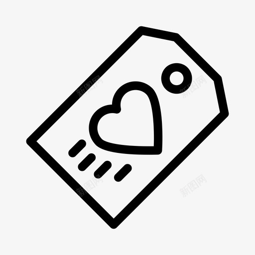 爱的标签心浪漫图标svg_新图网 https://ixintu.com 心 浪漫 爱和浪漫 爱的标签
