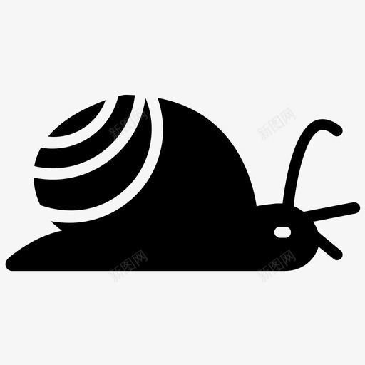 蜗牛昆虫软体动物图标svg_新图网 https://ixintu.com 害虫 昆虫 昆虫字形图标 蜗牛 软体动物 鼻涕虫