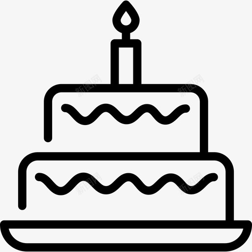 生日蛋糕生日3直系图标svg_新图网 https://ixintu.com 生日3 生日蛋糕 直系