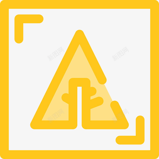 Forrst社交媒体21黄色图标svg_新图网 https://ixintu.com Forrst 社交媒体21 黄色