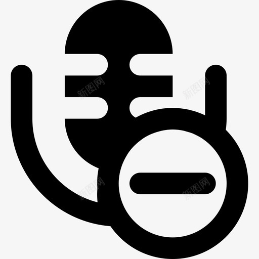 麦克风新闻媒体6固态图标svg_新图网 https://ixintu.com 固态 新闻媒体6 麦克风