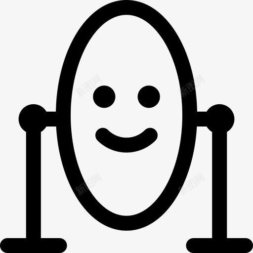 情感家具镜子图标svg_新图网 https://ixintu.com 倒影 家具 快乐 情感 镜子