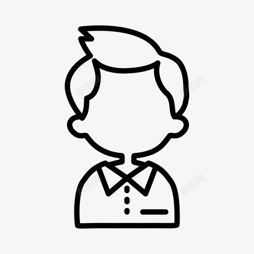 男阿凡达侧写图标svg_新图网 https://ixintu.com 侧写 男 阿凡达