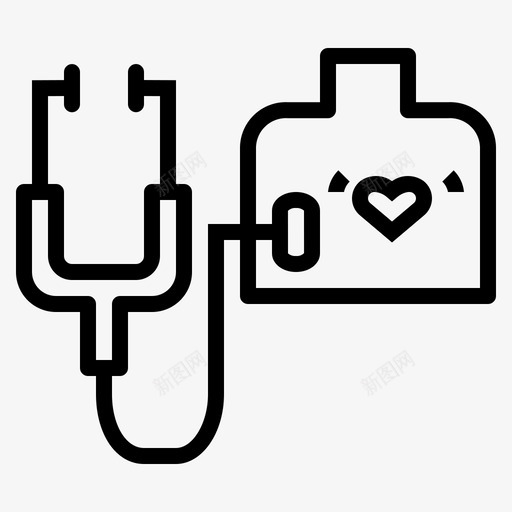 听诊器医生医疗保健图标svg_新图网 https://ixintu.com 医生 医疗 医疗保健 听诊器 药房